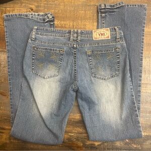 Ymi women’s low rise bootcut bling jeans